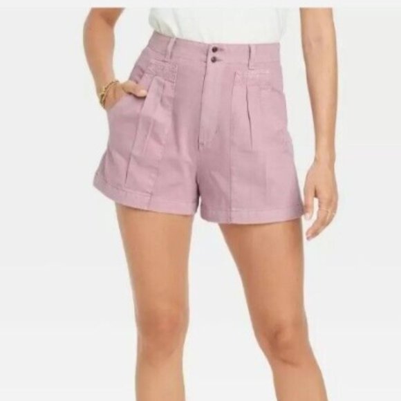 Universal Thread High Rise pleated front denim Shorts - Picture 6 of 6
